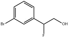 2-(3-bromophenyl)-2-fluoroethan-1-ol Struktur