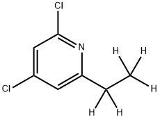 2,4-Dichloro-6-(ethyl-d7)-pyridine Struktur