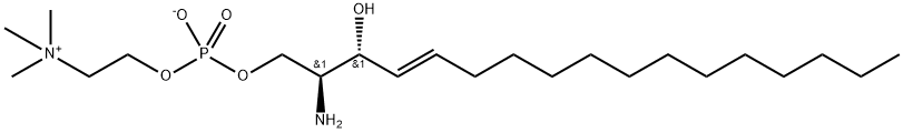 Sphingosylphosphorylcholine (C17 base) Struktur