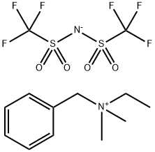 Benzyl(ethyl)dimethylammonium Bis(trifluoromethanesulfonyl)imide Struktur