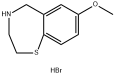 7-Methoxy-2,3,4,5-tetrahydro-1,4-benzothiazepine Hydrobromide Struktur