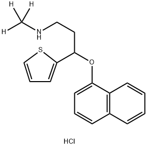 Duloxetine-d3 hydrochloride Struktur