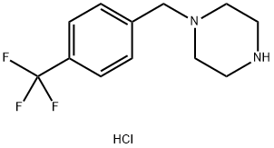 1-[4-(TRIFLUOROMETHYL)BENZYL]PIPERAZINE DIHYDROCHLORIDE Struktur