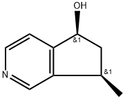 5H-Cyclopenta[c]pyridin-5-ol,6,7-dihydro-7-methyl-,(5R,7S)-rel-(-)-(9CI) Struktur