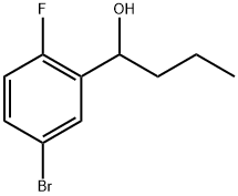 Benzenemethanol, 5-bromo-2-fluoro-α-propyl- Struktur