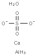 Aluminate(8-), hexaoxo[sulfato(2-)]di-, calcium (1:4) Struktur