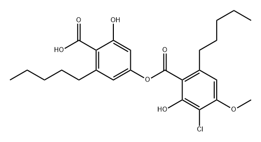 3-Chloroperlatolic acid Struktur