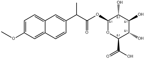 (R,S)-Naproxen acyl-beta-D-glucuronide, Min. 98% Struktur