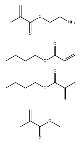 2-Aminoethyl 2-methyl-2-propenoate polymer with butyl 2-propenoate, butyl 2-methyl-2-propenoate and methyl 2-methyl-2-propenoate Struktur