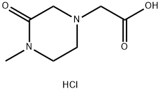 2-(4-Methyl-3-oxopiperazin-1-yl)acetic Acid Hydrochloride Struktur