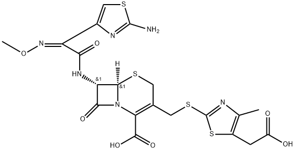 (6R,7S)-Cefodizime Struktur