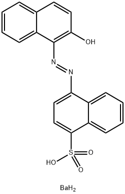 1-Naphthalenesulfonic acid, 4-[(2-hydroxy-1-naphthalenyl)azo]-, barium salt (2:1) Struktur