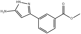 methyl 3-(5-amino-1H-pyrazol-3-yl)benzoate Struktur