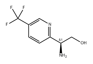 2-Pyridineethanol, β-amino-5-(trifluoromethyl)-, (βS)- Struktur