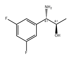 (1S,2R)-1-AMINO-1-(3,5-DIFLUOROPHENYL)PROPAN-2-OL Struktur