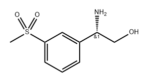 (S)-2-amino-2-(3-(methylsulfonyl)phenyl)ethanol HYDROCHLORIDE Struktur