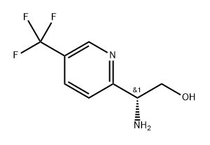 (2R)-2-amino-2-[5-(trifluoromethyl)pyridin-2-yl]ethanol Struktur