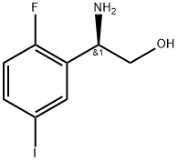 (2R)-2-amino-2-(2-fluoro-5-iodophenyl)ethanol Struktur