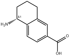 (R)-5-amino-5,6,7,8-tetrahydronaphthalene-2-carboxylicacid Struktur