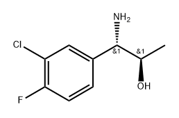 (1S,2R)-1-AMINO-1-(3-CHLORO-4-FLUOROPHENYL)PROPAN-2-OL Struktur