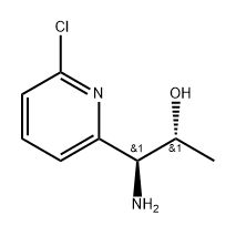 (1S,2R)-1-amino-1-(6-chloropyridin-2-yl)propan-2-ol Struktur