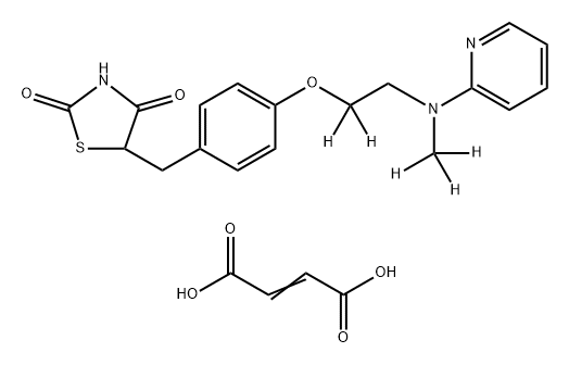 Rosiglitazone-d5 Maleate Struktur