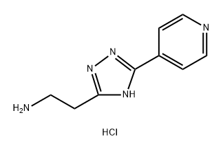 1H-1,2,4-Triazole-3-ethanamine, 5-(4-pyridinyl)-, hydrochloride (1:1) Struktur