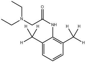 Lidocaine-d6 HCl Struktur