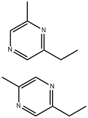 2-Ethyl-5-methylpyrazine mix 2-Ethyl-6-methylpyrazine Struktur