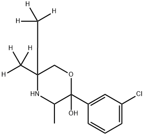 安非他酮嗎啉醇-D6, 1216893-18-3, 結(jié)構(gòu)式