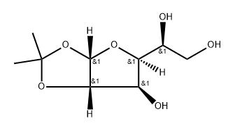 Monoacetone-L-glucose Struktur