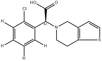 Clopidogrel carboxylic acid D4 Struktur