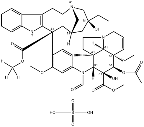 [2H3]- Vincristine Sulfate Struktur