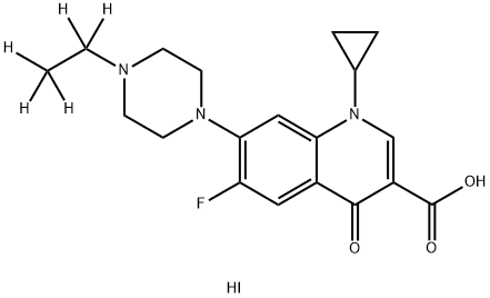 ENROFLOXACIN‐D5 HYDROIODIDE Struktur