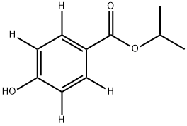 ISO‐PROPYL 4‐HYDROXYBENZOATE‐2,3,5,6‐D4 Struktur