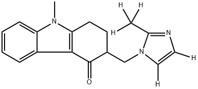 ONDANSETRON-D5 (METHYLIMIDAZOLE-D5) Struktur