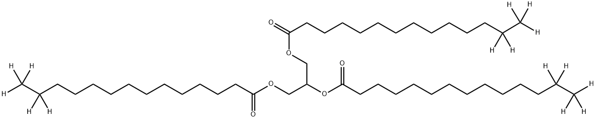 GLYCERYL TRI(TETRADECANOATE‐13,13,14,14,14‐D5) Struktur