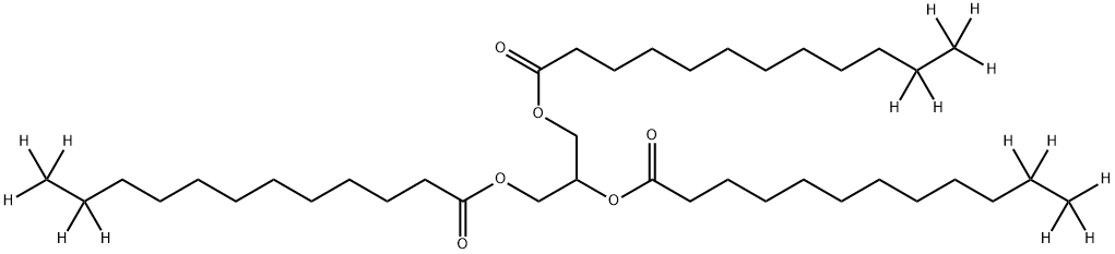 Glyceryl Tri(dodecanoate-11,11,12,12,12-d5) Struktur