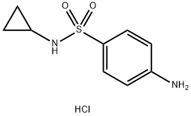 4-Amino-N-cyclopropylbenzene-1-sulfonamide hydrochloride Struktur