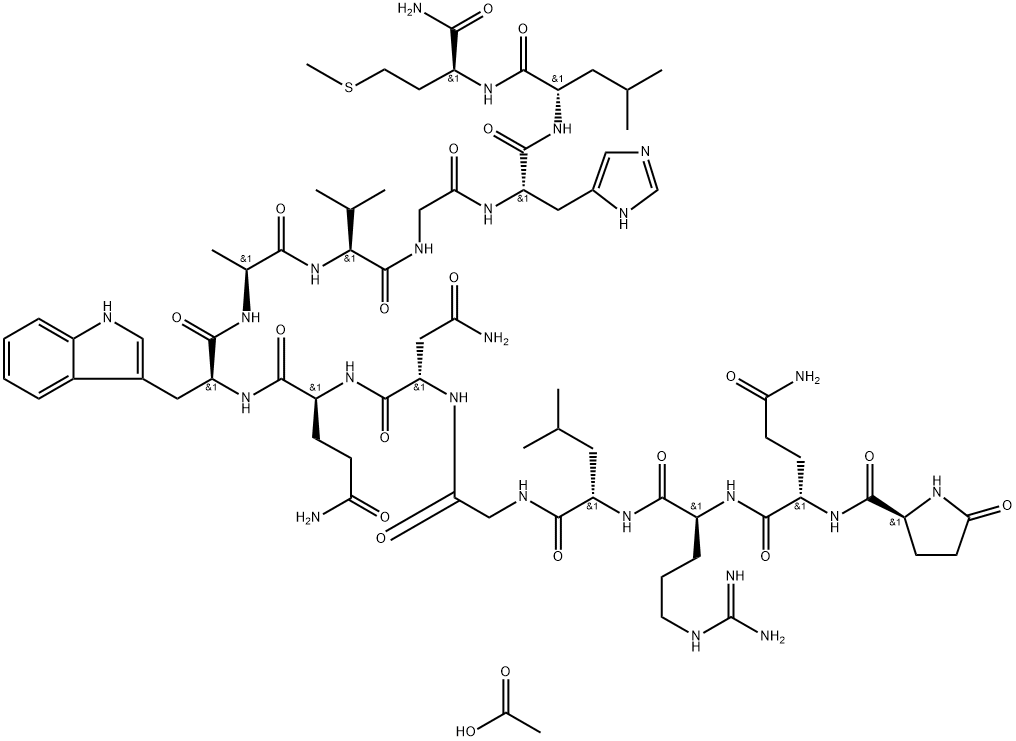 Bombesin, acetate (1:) Struktur