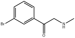 1-(3-bromophenyl)-2-(methylamino)ethanone Struktur