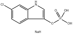 6-Chloro-3-indolyl phosphate disodium salt Struktur