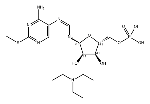 2-Methylthio-AMP diTEA Struktur