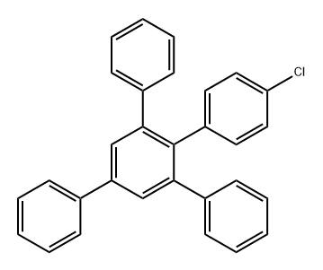 1-(4-Chlorophenyl)-2,4,6-triphenylbenzene Struktur