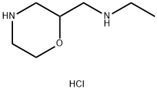 2-Morpholinemethanamine, N-ethyl-, dihydrochloride Struktur