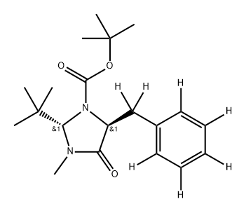 1-Imidazolidinecarboxylic acid, 2-(1,1-dimethylethyl)-3-methyl-4-oxo-5-(phenyl-d5-methyl-d2)-, 1,1-dimethylethyl ester, (2S-trans)- (9CI)