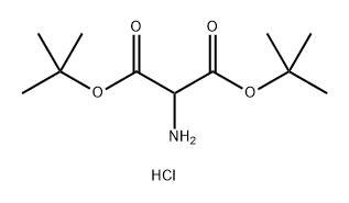 Aminomalonate 1,3-bis(1,1-dimethylethyl) ester hydrochloride Struktur