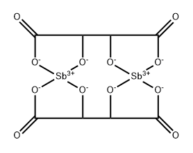 Butanedioic acid, 2,3-dihydroxy-, antimony complex, [S-(R*,R*)]- Struktur