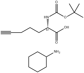 Boc-L-bishomopropargylglycine CHA salt Struktur