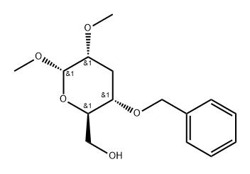 .alpha.-D-ribo-Hexopyranoside, methyl 3-deoxy-2-O-methyl-4-O-(phenylmethyl)- Struktur